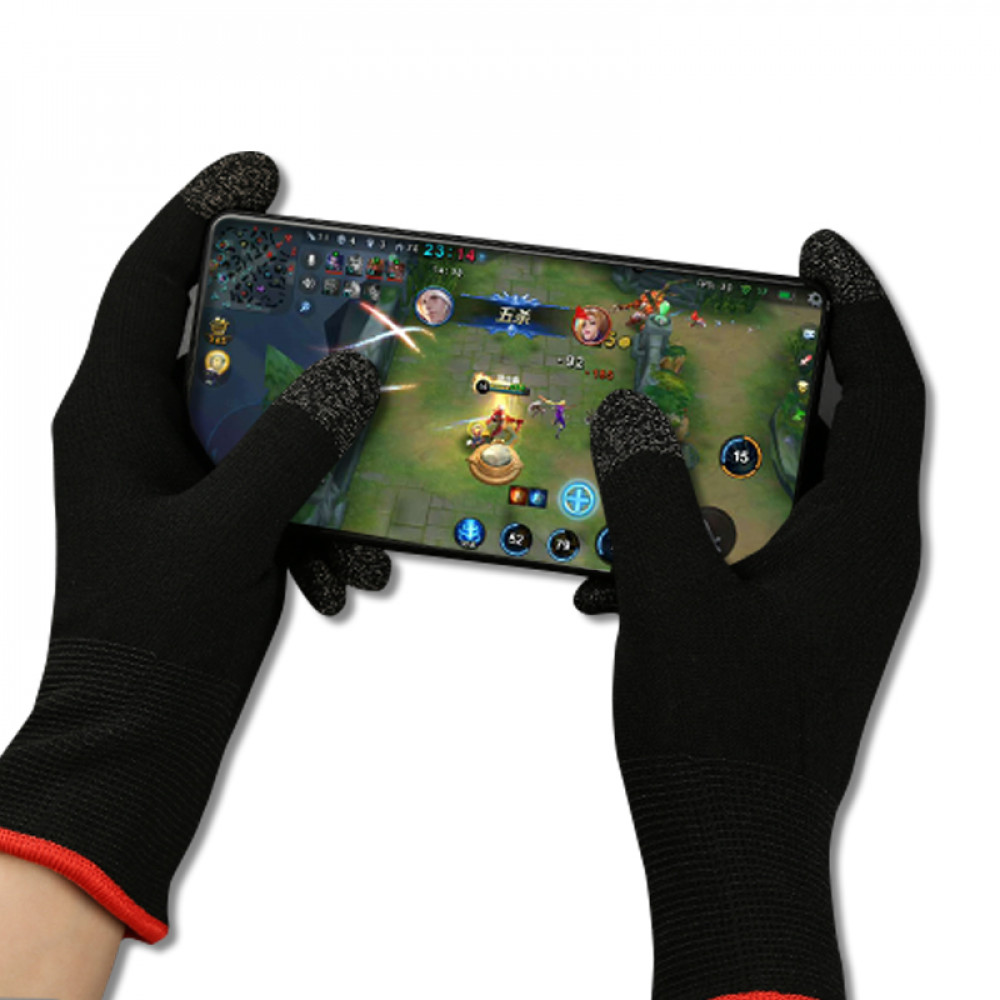 Anti-Sweat Touch Screen Mobile Five Finger GLOVES for All Games